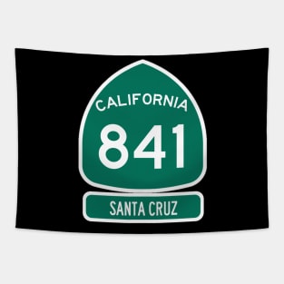 Otter 841 California Highway sign Tapestry