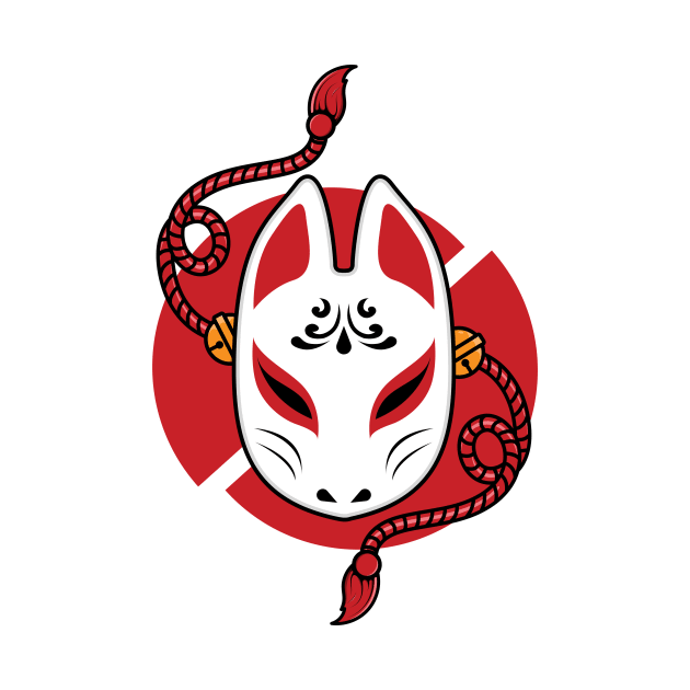 Japanese kitsune mask by Starkey Store