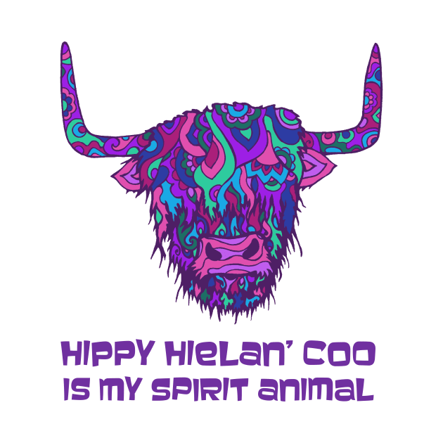 Highland Cow Spirit Animal by TimeTravellers