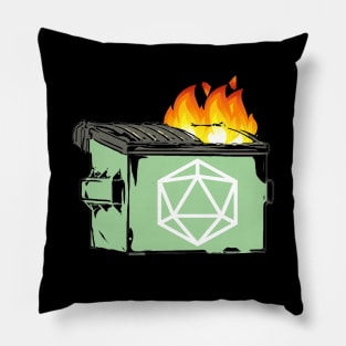 D20 Dumpster Fire Campaign Pillow