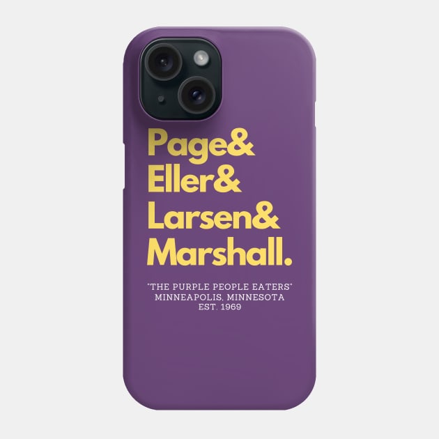 Minnesota's Purple People Eaters Phone Case by capognad