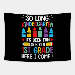 Kids So Long Kindergarten Graduation 1st Grade  2024 Tapestry