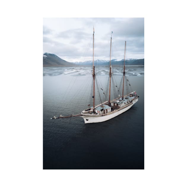 Sailing Ship in front of a Mountain Valley in Norway by regnumsaturni