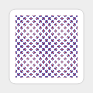 Floral pattern with white background. Magnet