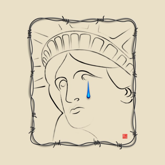 Statue Of Liberty Cries by SeattleDesignCompany