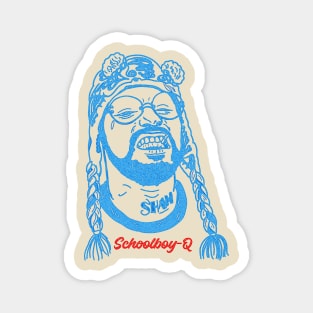 Schoolboy Q Retro Overprint Magnet