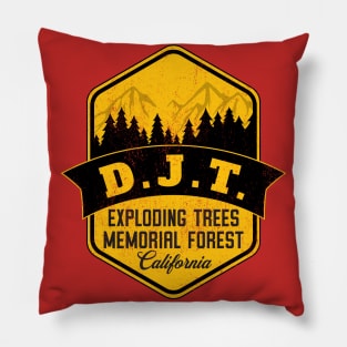 Exploding Trees Memorial Forest Pillow