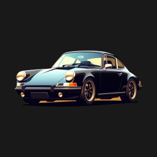 Porsche 911 turbo Black T-Shirt