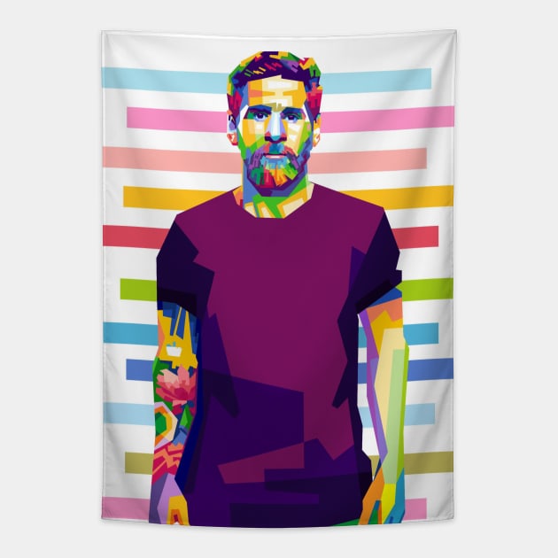LIONEL MESSI Tapestry by erikhermawann22