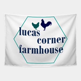 Lucas Corner Farmhouse Logo Tapestry