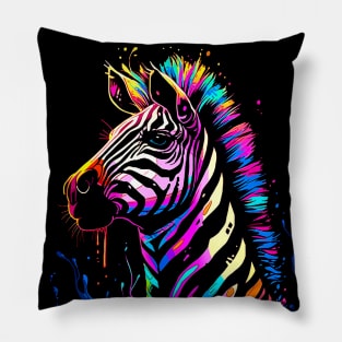 Сolorful zebra Pillow