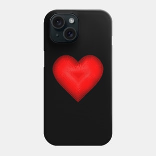 Red Pixel Heart Phone Case