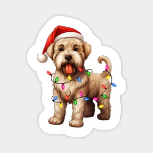 Christmas Soft Coated Wheaten Terrier Magnet