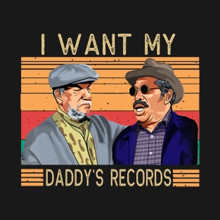 I Want My Daddy Record - Retro T-Shirt