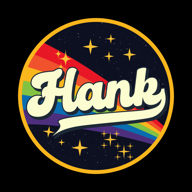 Hank // Rainbow In Space Vintage Style by LMW Art