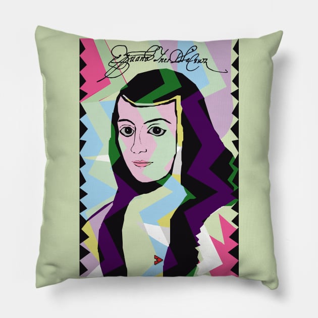 Juana Inés de la Cruz Pillow by Exile Kings 