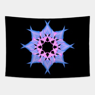 Blue and pink Star Tapestry