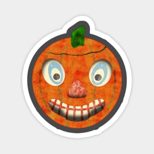Vintage German Halloween Pumpkin Magnet