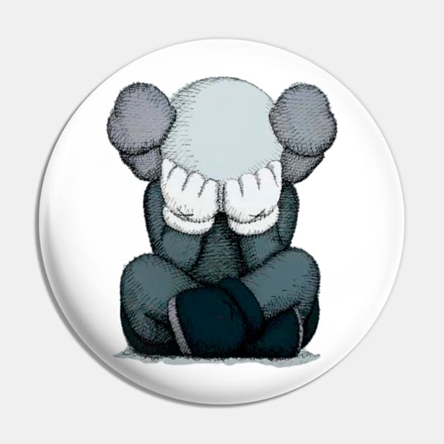 Kaws Sad Pin by CazzyShop