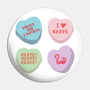 Keefe KOTLC Conversation Hearts Pin