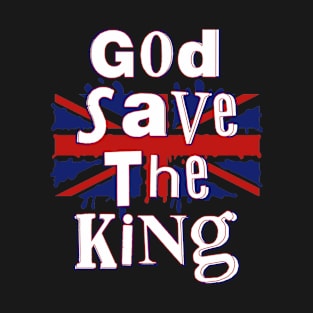 King Charles Coronation 2023 God Save The King Union Jack T-Shirt