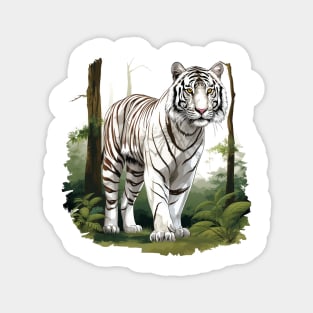 White Tiger From India Magnet