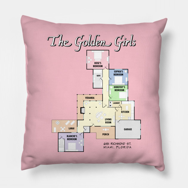 Golden Girls Set Of 4 14 Pillows
