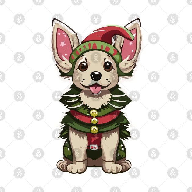 Christmas Dog - Big Ears by AJ