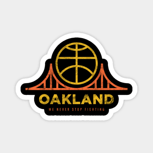 Cool Modern Golden State Warriors, Oakland Basketball Magnet