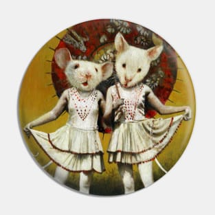 Vintage Theatrical Mice Pin