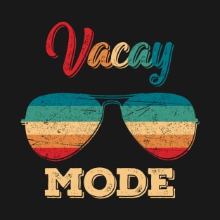 Vacay Mode Sunglasses Vintage Retro Summer Beach Vacation T-Shirt