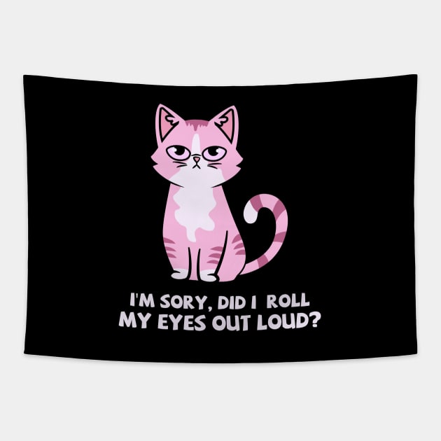 Sarcastic Cat | Hilarious Cat | Funny Cat Tapestry by ZiaZiaShop