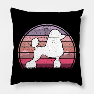 Poodle Sunset Pillow