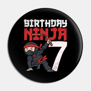 Ninja Birthday 7 Pin