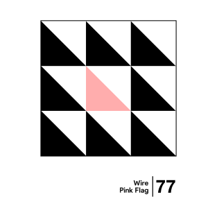 Pink Flag // Minimalist Graphic Artwork Design T-Shirt