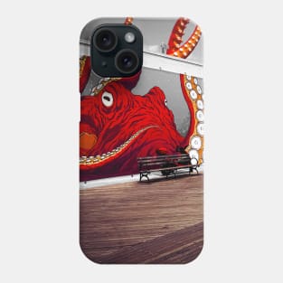 Red Octopus Coney Island Brooklyn NYC Phone Case