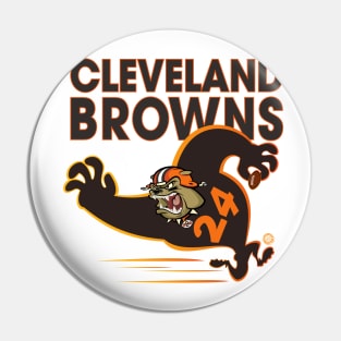 Cleveland Browns BullDawg Whoosh 24 Pin