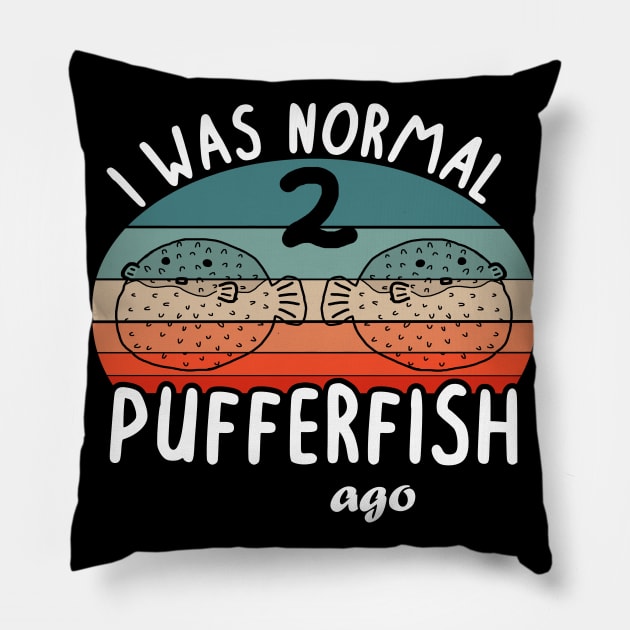 Normal blowfish blowfish saying girl gift Pillow by FindYourFavouriteDesign