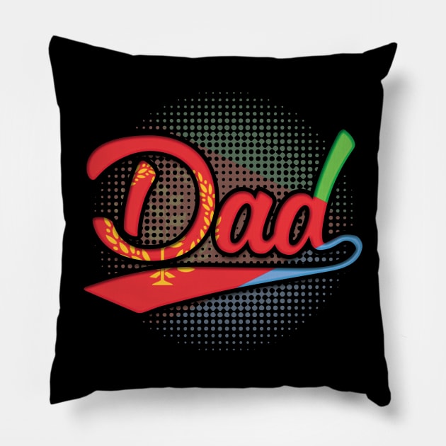 Eritrean Dad - Gift for Eritrean From Eritrea Pillow by Country Flags