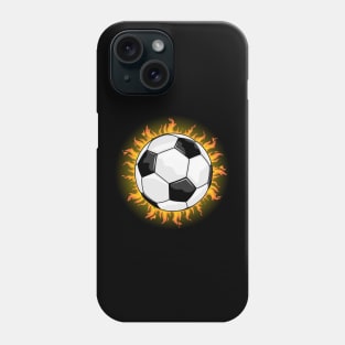 Soccer Ball On Fire Phone Case