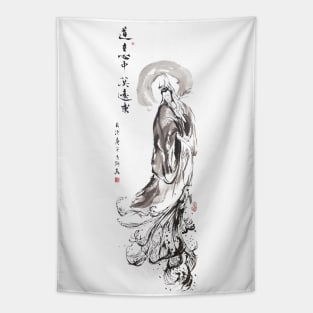 Guan Yin Pouring Blessings Tapestry