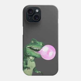 Bubble gum T-Rex in Pink Phone Case