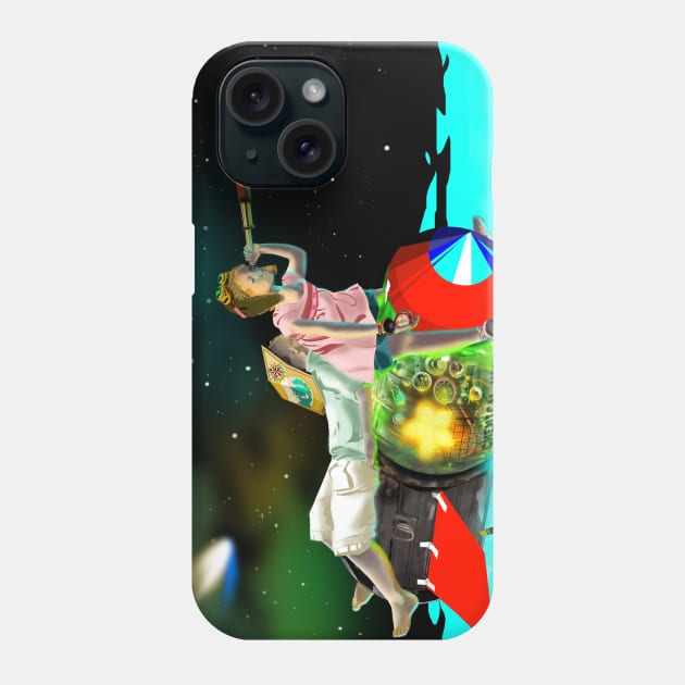 DRIFT: Two Children on a Home-Made Rocket in Outer Space Phone Case by sandpaperdaisy