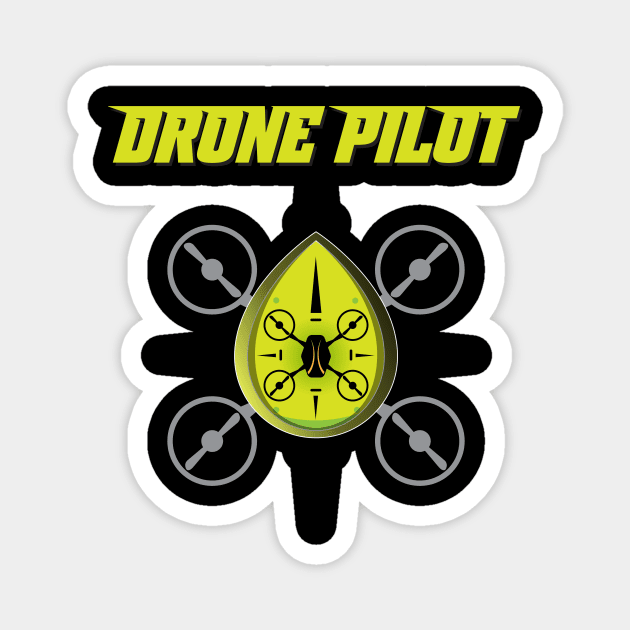 Drone Pilot Green Magnet by DavidLoblaw