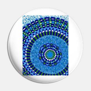 Blue and Green Pin