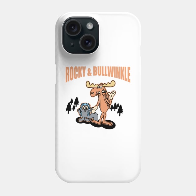 Rocky & BULLWINKLE adventure Phone Case by something_kind