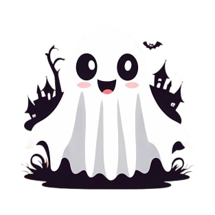 cute ghost, spooky season T-Shirt