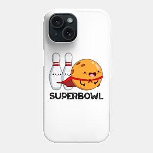 Superbowl Cute Super Hero Bowling Pun Phone Case