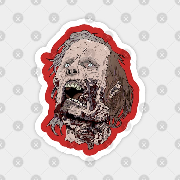 Zombie Head Magnet by Black Snow Comics