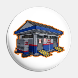 Stylize Building TNB Electrical substation Pin